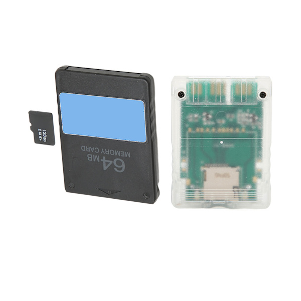 Konsolin muistikortinlukija Plug and Play -ammattimainen muistikortinsovitin muistikortilla 128G 64MB FMCBV1.966 PS2 Thick -laitteelle