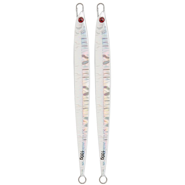 2 stk Simulering Fiskeform Lure Agn Fiskeutstyr Vivid Swimming Posturesilver