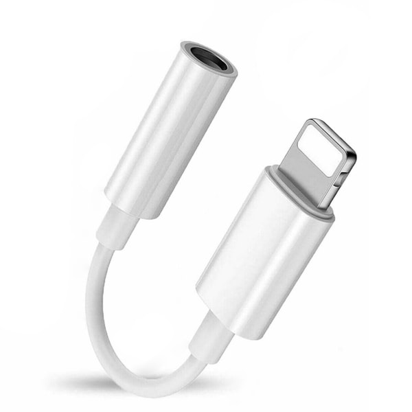 Adapter för belysning till hörlursuttag 3,5 mm hörlursadapterkontakt för iPhone 7