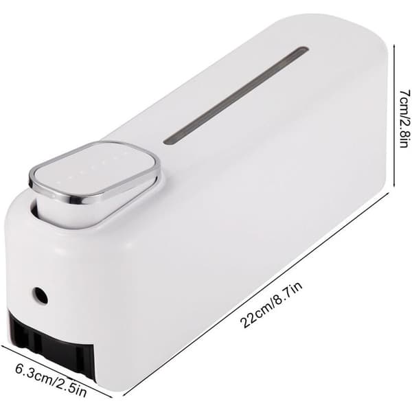 300 ml manuel sæbedispenser, ABS-tryk, vægmonteret sæbedispenser til hjemmet/hotellet, hvid