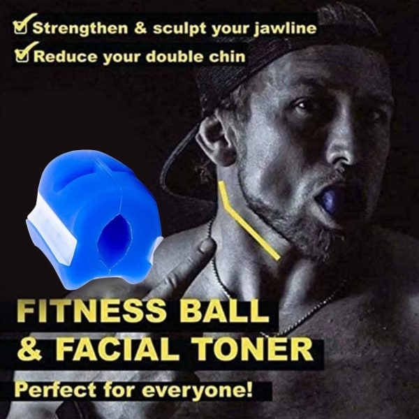 Jaw Exerciser Silikon Ansiktstränare Hakan Exerciser Chin Line Trainer Chin Exercise Device för kvinnor män