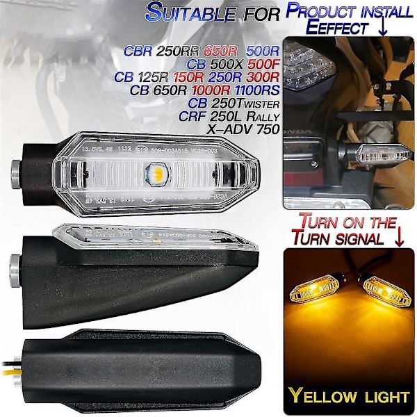 LED-blinkers för motorcykel till CB125/CBR650R/CBF/X-/CB150R/CB300R