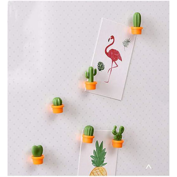 12-pack dekorativa Cactus kylskåpsmagneter, perfekt för hem, kontor, kök