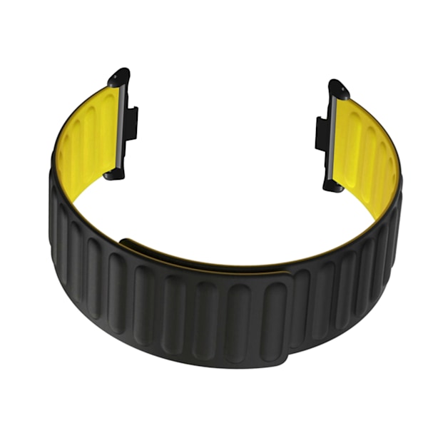 Magnetiske urremme Dobbeltsidet blødt silikone magnet urremme til Mi Band 8 Pro Sort Gul