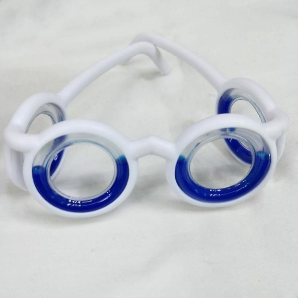 Reisesykebriller for barn – bærbare, sammenleggbare, mot svimmelhet og kvalme, blå og hvite