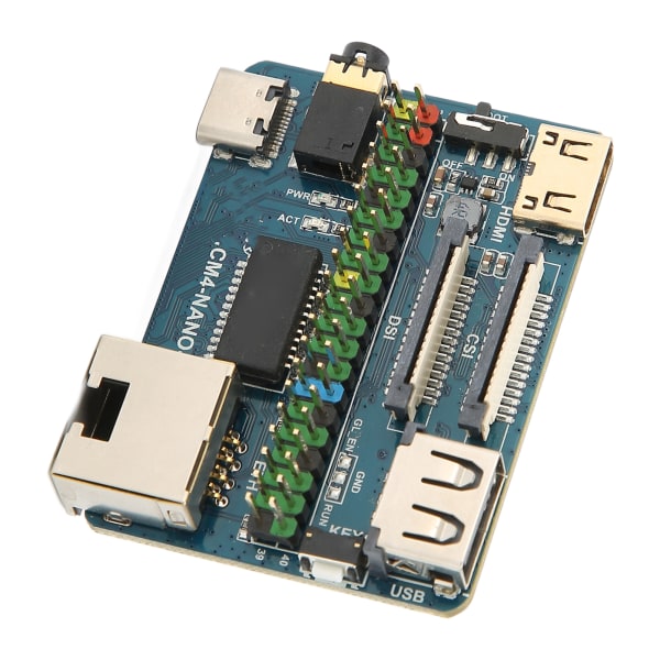 For Raspberry Pi Module 4 Board Multi Interface PCB 4K 30fps CM4 Socket USB2.0 CSI Connector 5V Input Mini Base Board