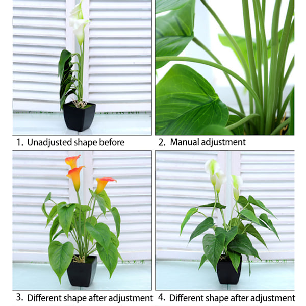 Kunstig blomst stue dekorative blomster plastblomster simulering potteplante ornamenter falsk blomst