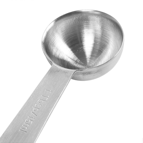 2 Sett Målebeger Sett med 7 med 1/8 Kopp Kaffeskje, Rustfritt Stål Metall Målebeger, 7 Deler