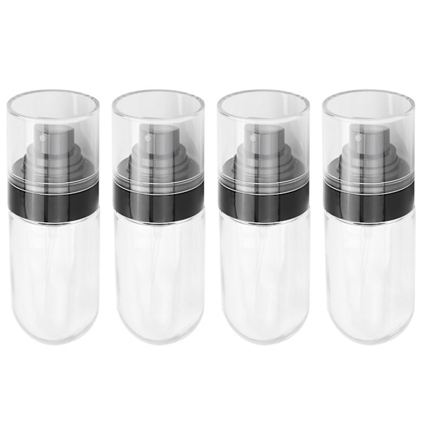 4-pack sprayflaskor set mini bärbar plast rese tom påfyllningsbar behållare dispenser 60 ml