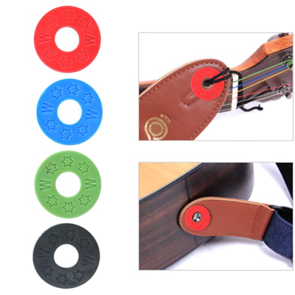 Gummiband Lås Spänne Skydd Musiktillbehör för Gitarrbas
