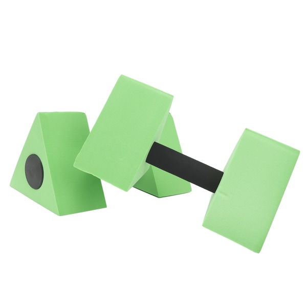 1 Pair Water Floating Dumbbell Triangle Chidren Swimming Teaching Aids for Kids Swimming Green