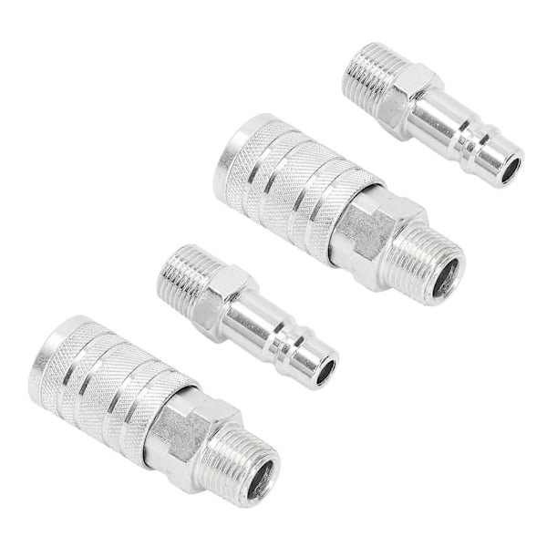 4 kpl Ilmaletkun Liitin Pikaliitin 1/2 tuuman NPT Uros Naaras 300PSI Suurvirtaus Paineilmaletkuliittimet