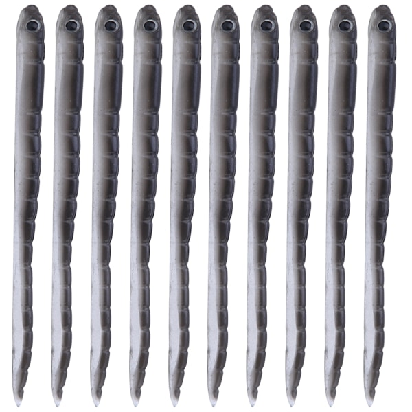 10 stk 1,7g 9cm Silikon Kunstig Mark Jordorm Myk Fiske Lokker Agn Fisk Utstyr Tilbehør Kit