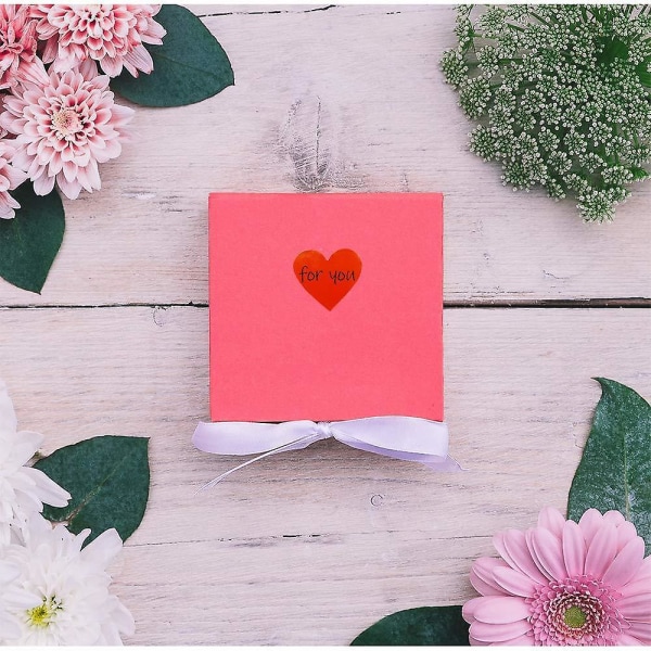1000 stykker hjerteklistremerker utvalg for Valentinsdag gaver, håndverk og dekorasjoner