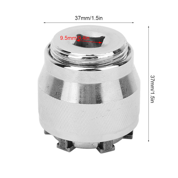 Universal topnøgle 3/8" drev Chrome Molybdæn stål reparationsværktøjsfittings (10-19 mm)