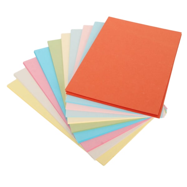 200 stk. Farverigt karton 15 x 10 cm udskrivbart blankt notekort perlemorsfarvet papir DIY maleri postkort