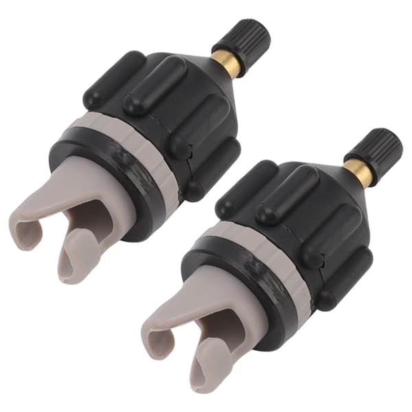 2 STK Luftpumpe Oppustningsadapter Paddleboard Dyseadapter Luftventilforbinder til Kajak Angrebsbåd Bilpumpe Sort
