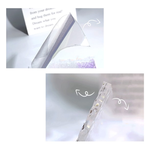 Nail Art Display Board Akryl Photo Props Multipurpose Tvättbar False Nail Tips Display Board 02
