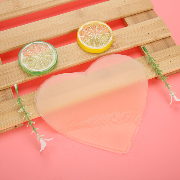 Silikon Chest Enhancer Pad Anti Wrinkle Anti Aging Bröstlyft Bröstlapp Flesh Heart