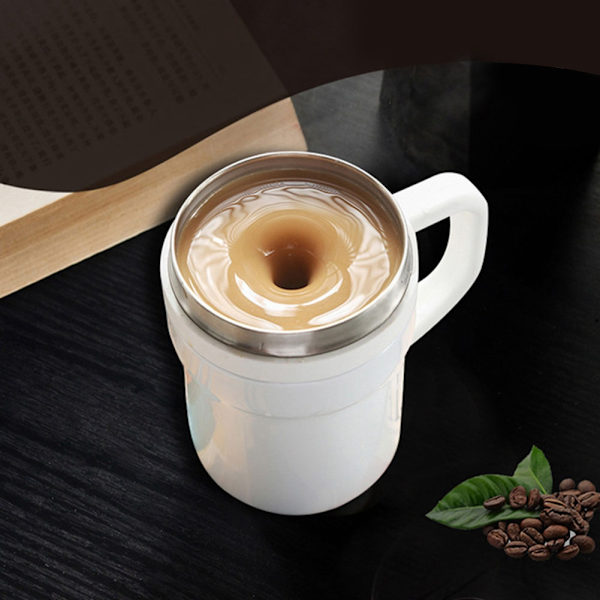 Automatisk elektrisk kaffemælk blandekop kølemug selvrørende smart mælkekop hjemmehvid
