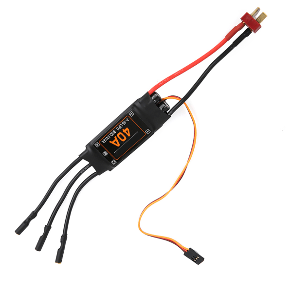 40A Speed Controller Brushless ESC RC Drone Helicopter FPV Parts AccessoriesBlack