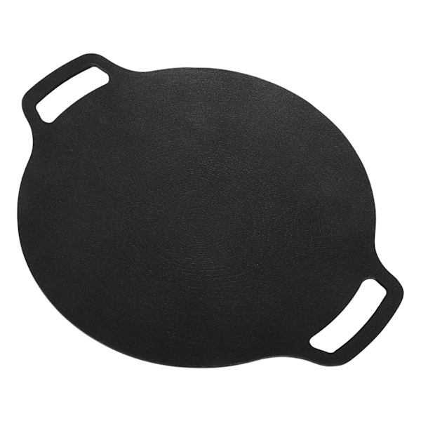 Korean Style BBQ Grill Pan Korean Round Griddle Non Stick 6 Layer Coating Round Griddle for Indoor Outdoor 36cm