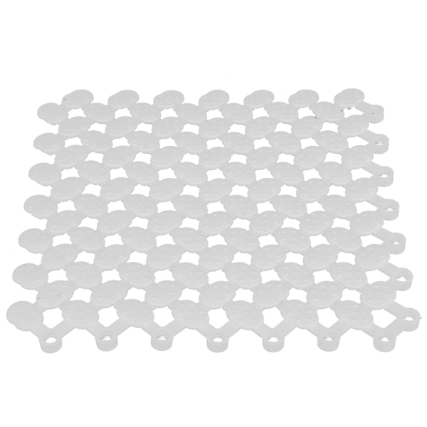 6 st 20x20cm halkfria sammanflätade golvmattor för kök badrum dusch pool balkong (vit)