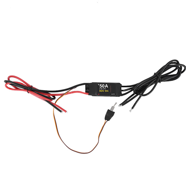 Vanntett børsteløs ESC 50A 2‑6S for 24V RC båtmodell undervanns thruster