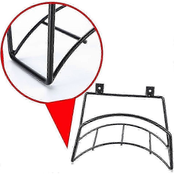Have Slangeholder - Kraftig Metal Slangeophæng Vægmontering Vandslangeholder til Udendørs Have, Holdbare Slangekroge Ideelle til Slangeopbevaring (Sort)
