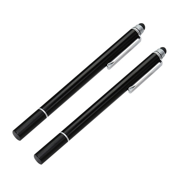 2st kapacitiv penna Stylus 2 i 1 ledande plasthuvud Transparent sugkopp Pekskärm smartphonetillbehör