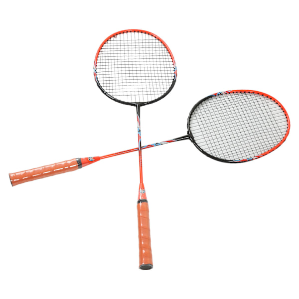 2-spelar badmintonracketset i ferroalloy integrerad för nybörjare amatör primär träning