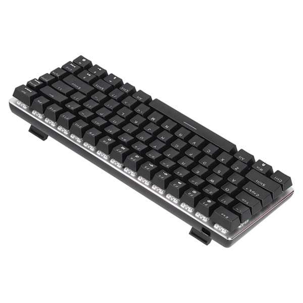 Mekanisk speltangentbord AK33 Blå brytare 5-kärnig tråd 82 tangenter Silver Black RGB-utgåva Datortillbehör Blå brytare