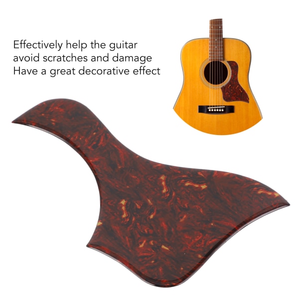 Fortykket PVC akustisk gitar pickguard - Ripebeskyttelse og dekorasjon