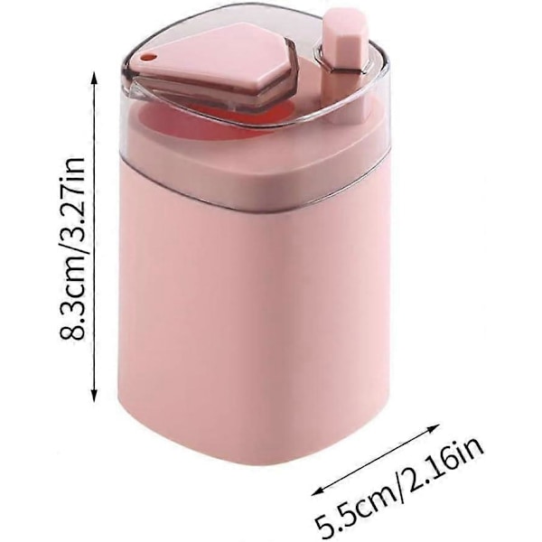 Automatisk Tandpetarhållare Portabel Pop-Up Tandpetardispenser Förvaringslåda Rosa