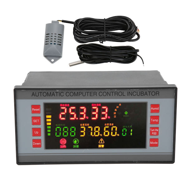 XM‑18 Automatisk rugemaskine temperaturregulator LED farveskærm temperaturkontroludstyr 160‑220V