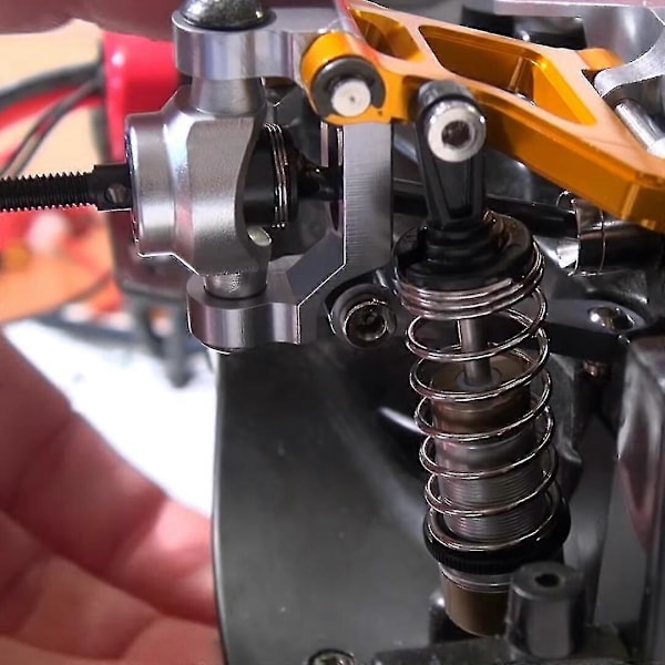 2 st Metall Främre C-Navbärare Caster Block Kompatibel Crawler Bil