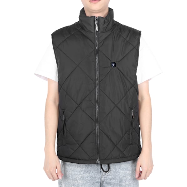 45‑65℃ Oppvarmet Vest 5 Gir Temperaturskontroll Intelligent Bryter USB Lading Elektrisk Avtakbar KlærM