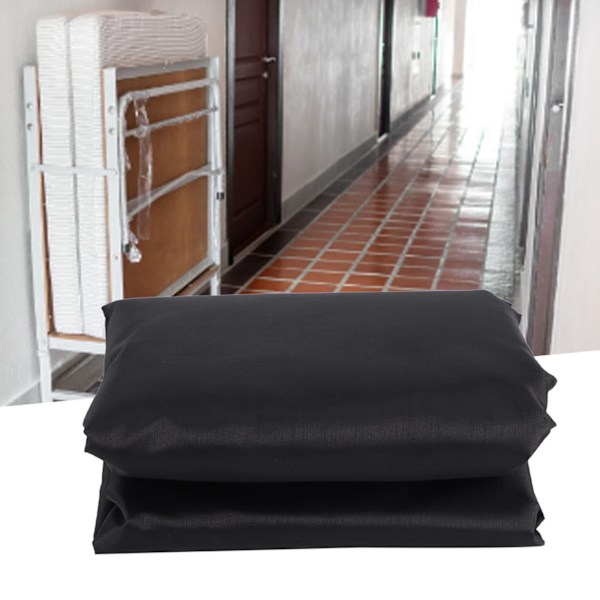Svart bärbar hopfällbar sängöverdrag möbel dammskydd skyddande överdrag för inomhus- och utomhusbruk 102x33x104 cm