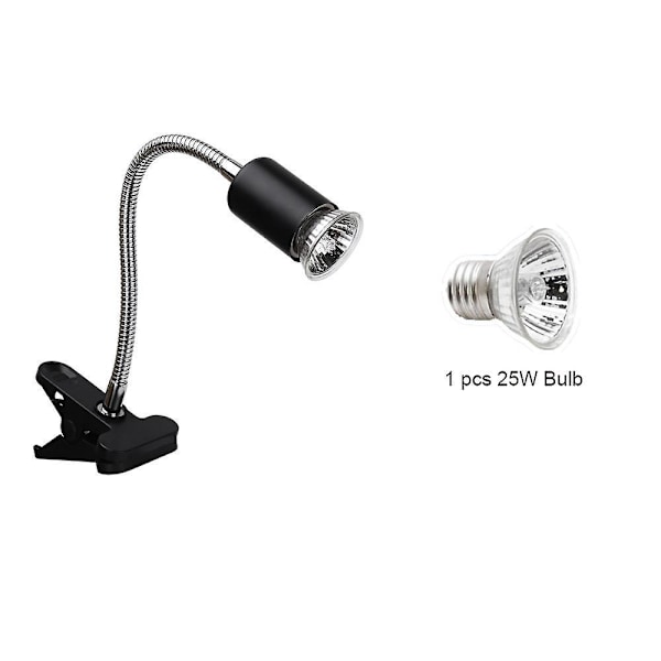 Varmeisolasjonslampe svart naken lampe + pære 25W Eurocode