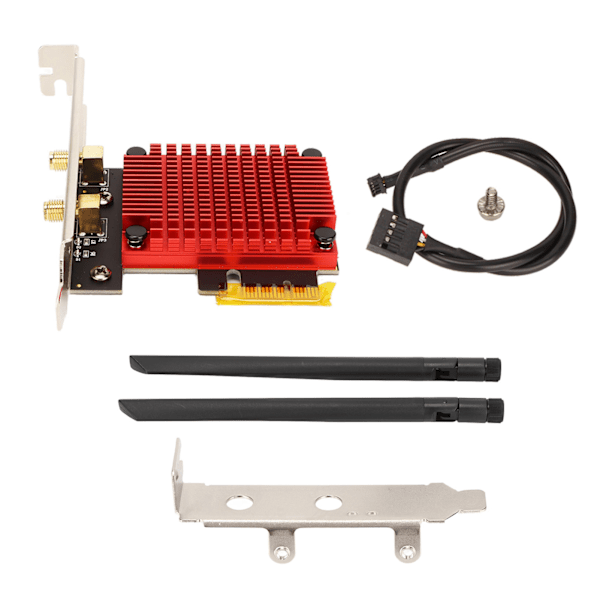 Trådløst nettverkskort Høyhastighets Duan Band 8dBi Antenne Stabil overføring WiFi Nettverksadapterkort for PC Datamaskin