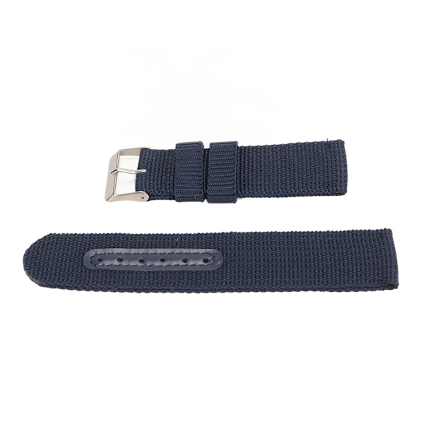Blå Quick Release watch Mjuk nylon canvas watch för män kvinnor 22mm