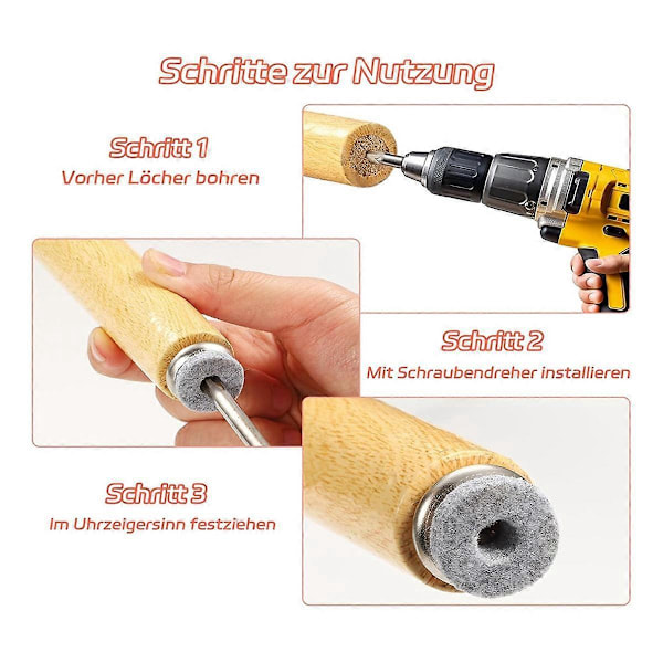 100 st Filtglidskruvar, 22 mm Stolsglidare, Filtglidare