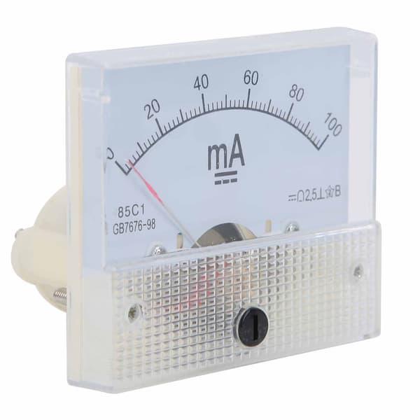 85C1 DC 0~100MA Pekare DC Amperemeter Strömpanel Mätare Mätinstrument