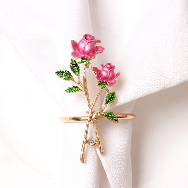 Rose Diamond Servettring - Perfekt för alla hjärtans dag!