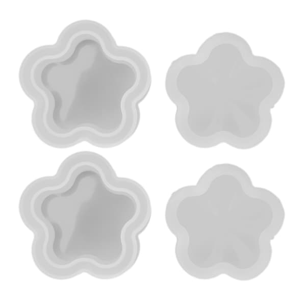 Smyckeskrin Form DIY Silikon Blomma Formad Epoxilåda Form Hantverkstillbehör