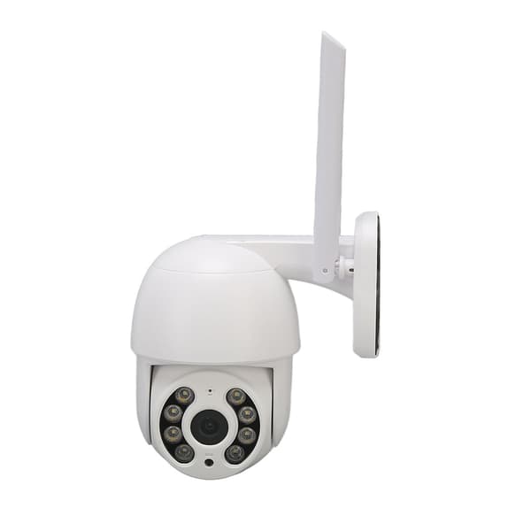 Trådløst WiFi-sikkerhetskamera Vanntett Roterbart Støtter Toveis Intercom IR Overvåkingskamera US Plug 100‑240V