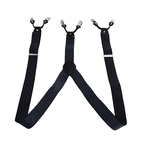 Herr Suspender Stark Fixering Justerbar Vacker Praktisk Fashionable Metallklämma Bred Suspender för Fester
