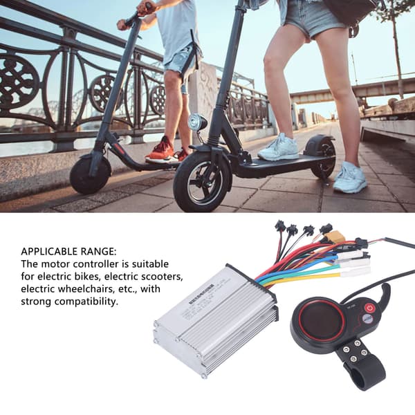 DC48V Børsteløs Controller Intelligent Motor Hastighedsregulator til El-cykel Scooter 350W 20A