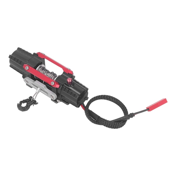 RC Vinsch Aluminiumlegering Elektrisk Dubbelmotor Simulerad Vinsch för Axial SCX10 90046 D90 1/10 RC Bil 6 till 8V Röd