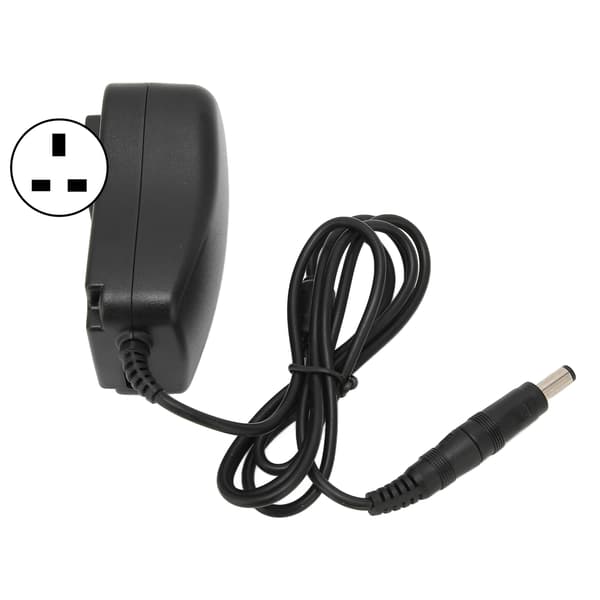 Multifunksjonell 30W universell strømadapter med USB-port, justerbar spenning, 100‑240V UK-plugg
